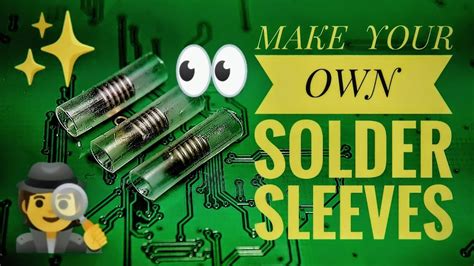 Make Your Own Solder Sleeves / Neat Soldering Tutorial - YouTube