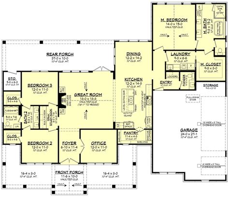 Modern Farmhouse Plan: 2,195 Square Feet, 3 Bedrooms, 2.5 Bathrooms ...