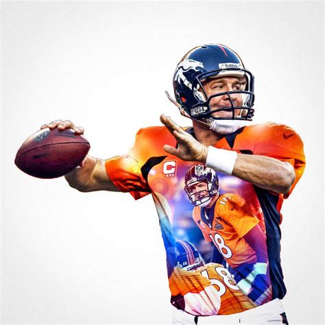 Denver Broncos Peyton Manning Football Wall Posters with 6 Sizes Unframed