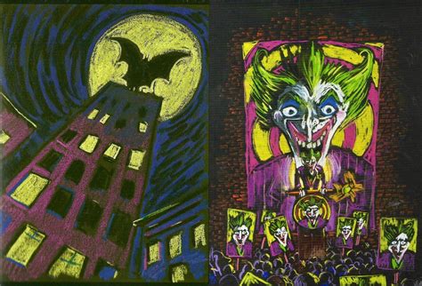 Early concept art by Tim Burton for BATMAN (1989). In this version, the Joker was going to run ...