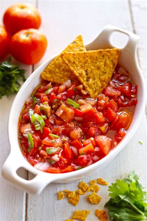 Tomato Salsa | Chunky Salsa Recipe - Fun FOOD Frolic | Recipe in 2021 | Tomato salsa, Mexican ...