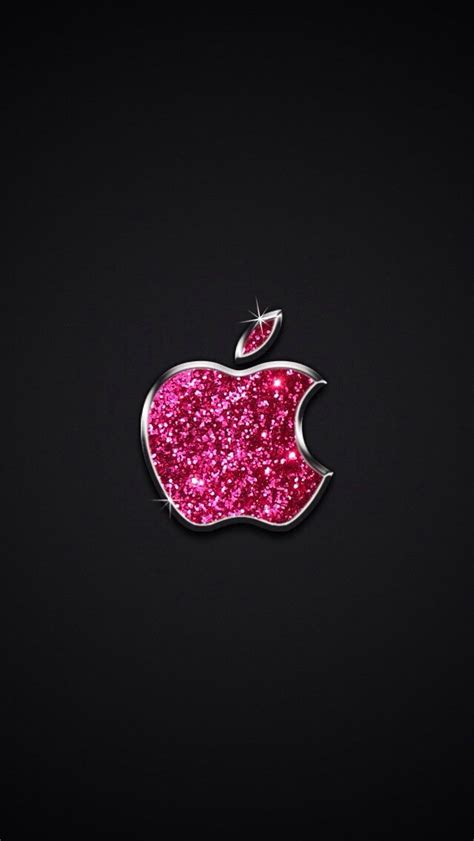 sparkle pink apple logo wallpaper | Apple logo wallpaper iphone, Apple wallpaper, Apple ...