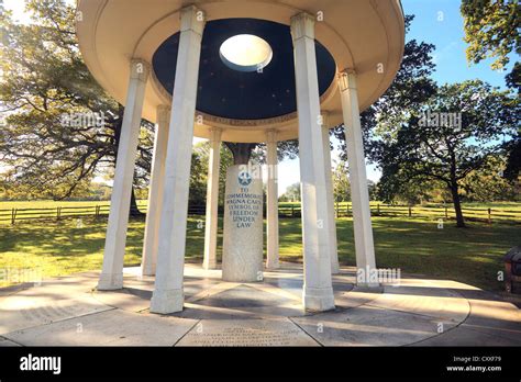 Magna Carta Monument at Runnymede Surrey England Stock Photo - Alamy