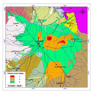 Impact vadose zone media vulnerability map | Download Scientific Diagram