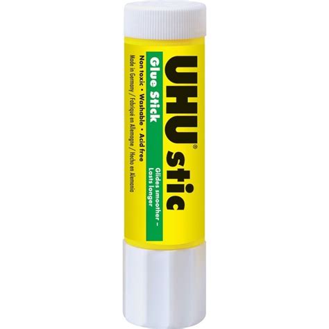 UHU Glue Stick, 0.74 oz, Washable, Clear