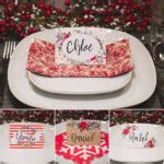 Christmas Table Place Cards { Free Printable} – Six Clever Inside ...