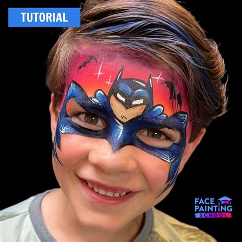 Simple Batman Mask Face Paint Tutorial - IFPS