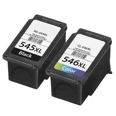 Compatible for PG545XL CL546XL (2 Pack) Ink Cartridge for Canon IP2850 MG2550 MG2500 Series ...