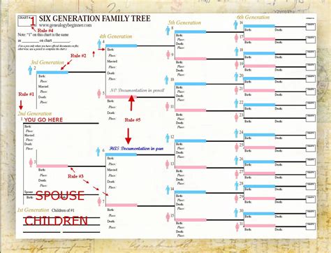 Genealogy Spreadsheet Template intended for Genealogy Spreadsheet ...