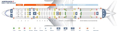 Seat Map and Seating Chart Boeing 777 300ER Air France Four Class V1 ...