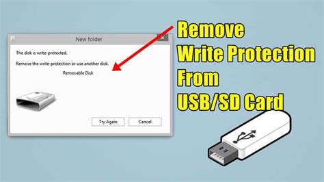 How To Remove Write Protection From USB or SD Card