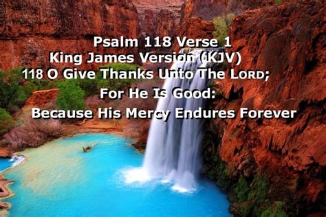 Psalm 118 verse 1 | Psalm 118, Psalms, Inspirational quotes