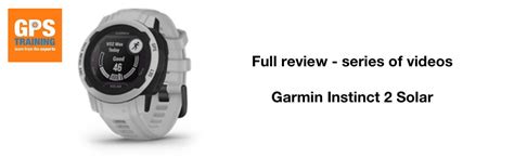 Garmin Instinct 2 - video reviews – GPS Training