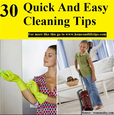 30 Quick And Easy Cleaning Tips - HOME and LIFE TIPS