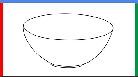 How to draw a Glass Bowl step by step for beginners - YouTube