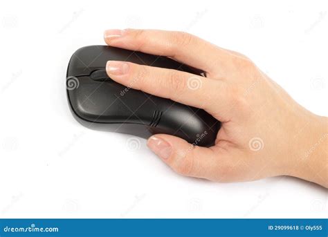 Computer mouse with hand stock photo. Image of technology - 29099618