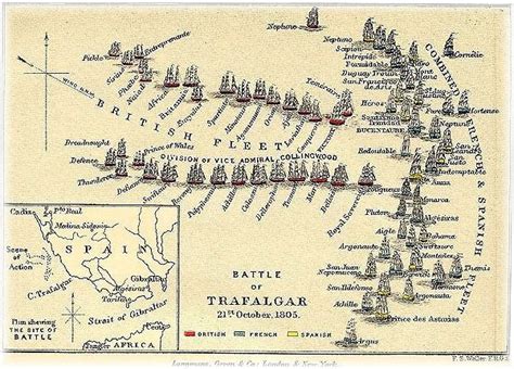 Trafalgar, Battle, Map