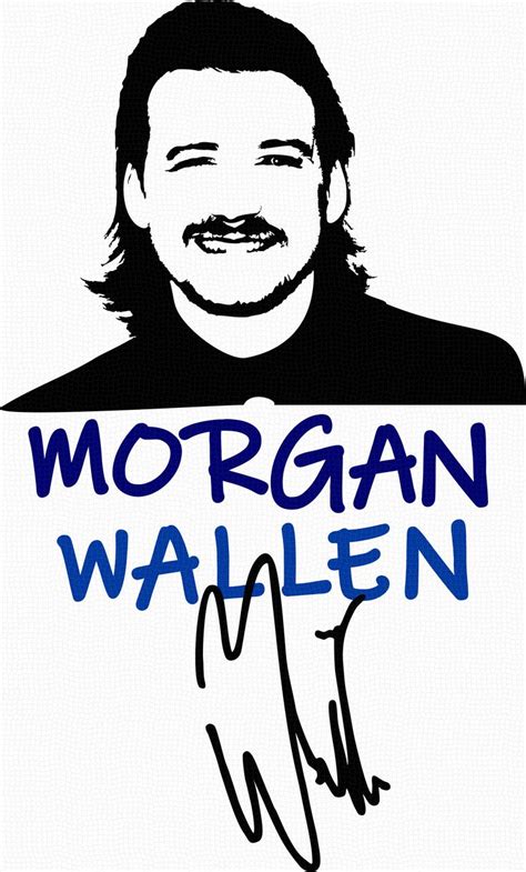 Morgan Wallen Silhouette SVG Autographed file (Svg) (png) (dxf) One of a Kind - Whiskey Glasses ...