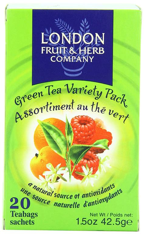 London Fruit & Herb Company Green Tea, Variety Pack, 20 Count N9 free ...