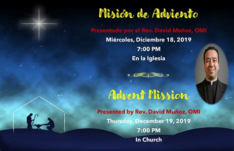 Advent Mission 2019 – Promo Flyer | Church of the Holy Spirit