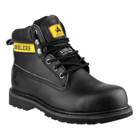 Steel Toe Cap Safety Boot in Black FS9 by Amblers - Size 4 to 13 ...