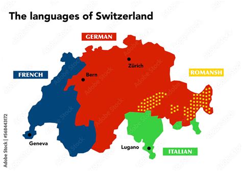 Map showing the geographical distribution of the four national ...