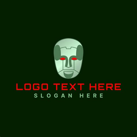 Artificial Intelligence Robot Head Logo | BrandCrowd Logo Maker