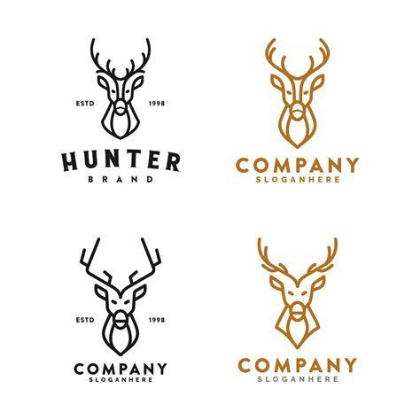 deer brand logo icon and vector 13094677 Vector Art at Vecteezy