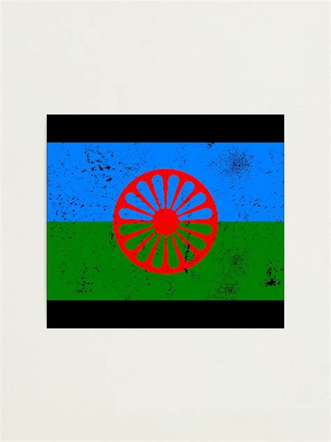 "Flag Of the Romani People - Vintage Bandera Gitana Flag" Photographic ...