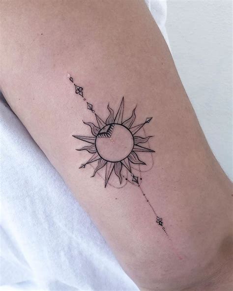 There are countless sun tattoo designs from the simple circle ...