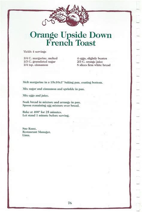 Lazarus Orange Upside Down French Toast | French toast, Toast, French toast recipe