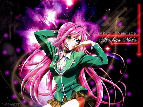 Moka Akashiya - Rosario Vampire Wallpaper (8130276) - Fanpop