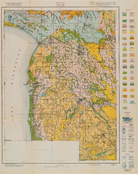 Map of the Day- September 30-Soil Map of Calumet County | Map, Geology, Natural history