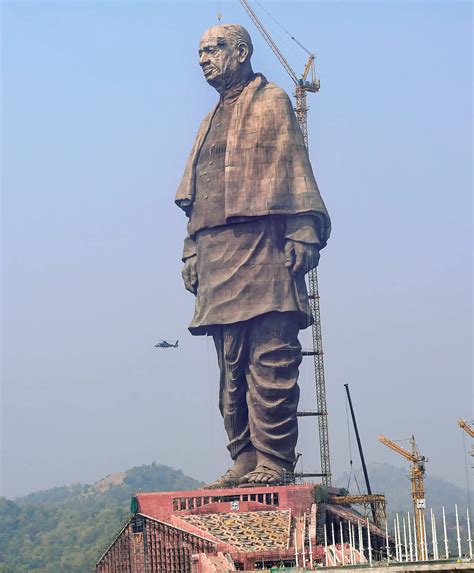 Download Sardar Patel Statue Under Construction Wallpaper | Wallpapers.com