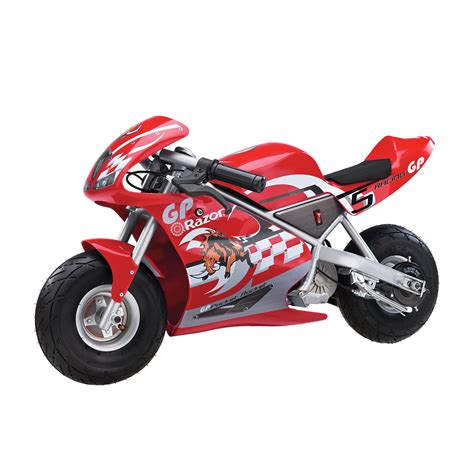 Razor 24 Volt Mini Electric Single Speed Racing Motorcycle Pocket ...