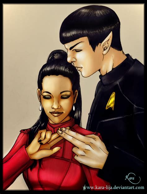 Spock and Uhura - Spock & Uhura Fan Art (26341544) - Fanpop