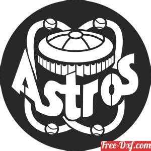 Download houston astros MLB logo omD1k High quality free Dxf file