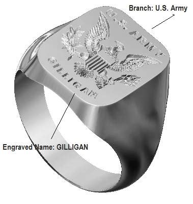 Army Signet Rings | Army Signet Ring | Sterling Silver Ring USA > Military Signet Rings ...