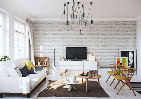 Outstanding White Brick Wall Interiors You Should Not Miss