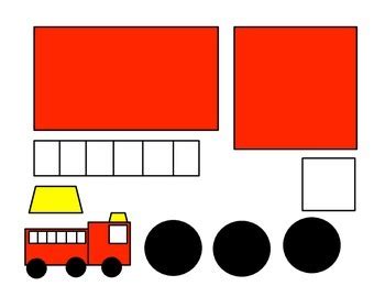 Shape Fire Truck Craft and Fire Straw Blowing... by I is for Inspire | Teachers Pay Teachers ...