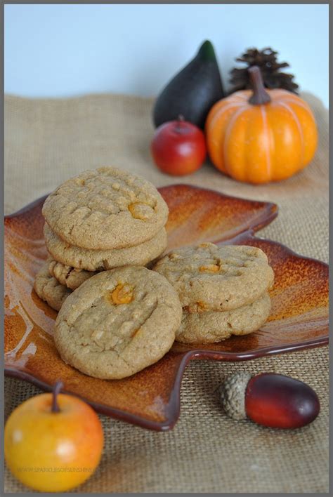 Peanut Butter & Pumpkin Spice Cookies - Sparkles of Sunshine