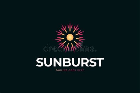 Sunburst Logo Design with Modern Concept in Colorful Gradient Stock Vector - Illustration of ...