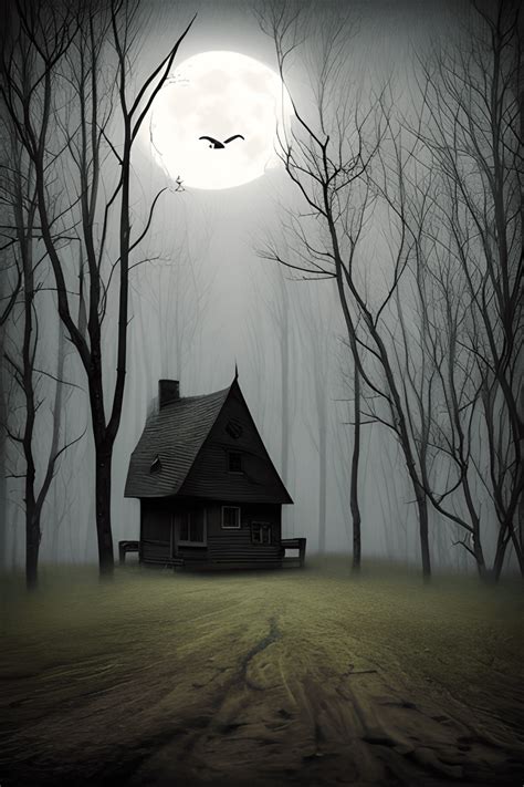 Wicked Witch's Cottage Background · Creative Fabrica