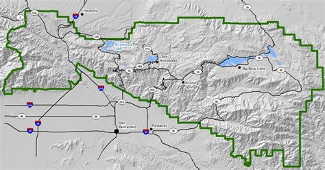 San Bernardino National Forest Map - Large World Map