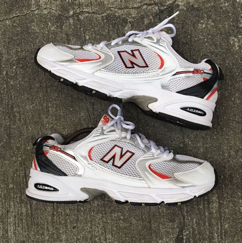 New balance 530 v2 retro white/silver/red, Men's Fashion, Footwear ...