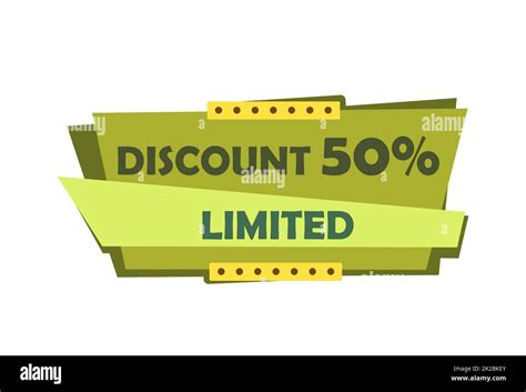 Abstract web banner, business card template 50 percent OFF - Vector Stock Photo - Alamy