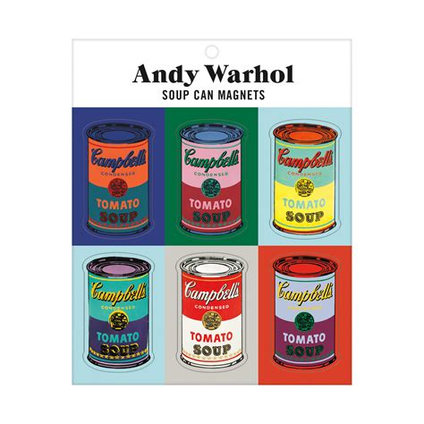 Buy Andy Warhol Soup Can Magnet Set – Artistic Refrigerator Magnets ...