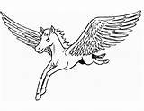 Printable Pegasus Coloring Pages sketch template