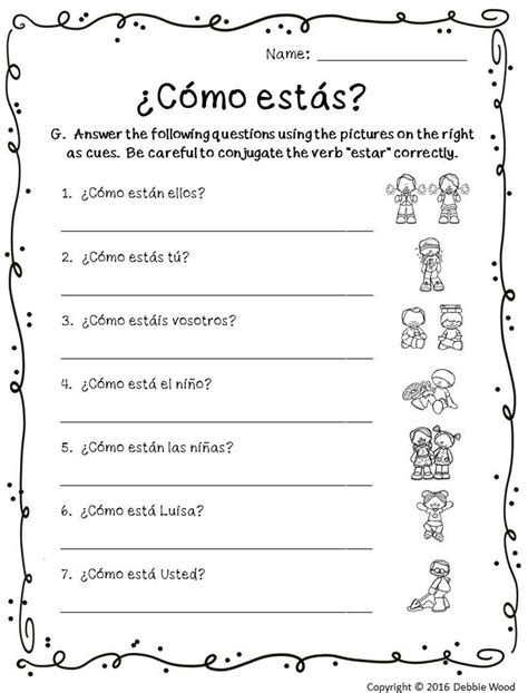 Beginner Spanish To English Worksheets