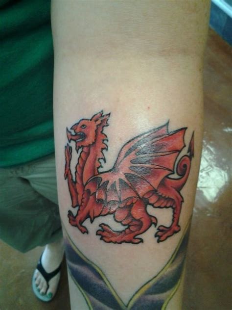 Welsh Dragon Tattoo....my birthday present and 8th tattoo. Best artist ...